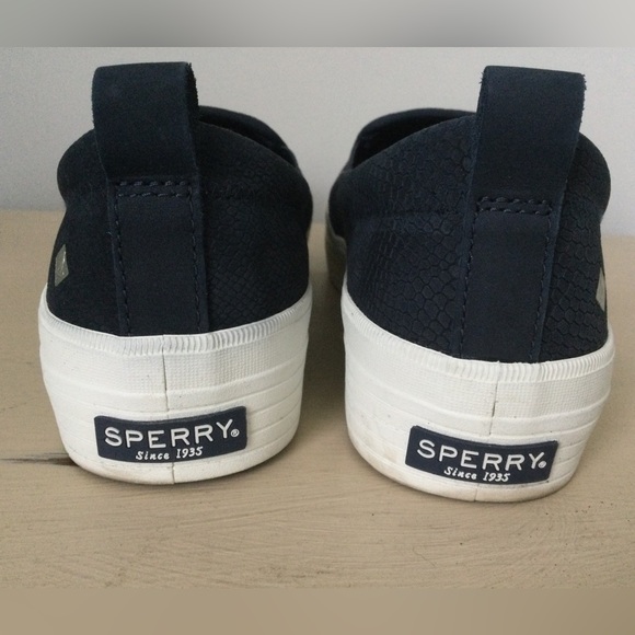 Sperry Crest Platform Navy Snake Size 8 - Picture 5 of 9